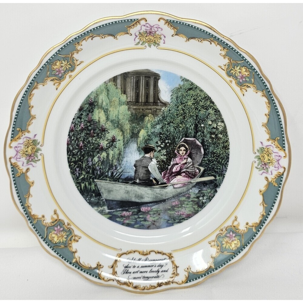 Vintage 1982 The Poetry Society Collector's Plate Porcelain Limited Edition 8"